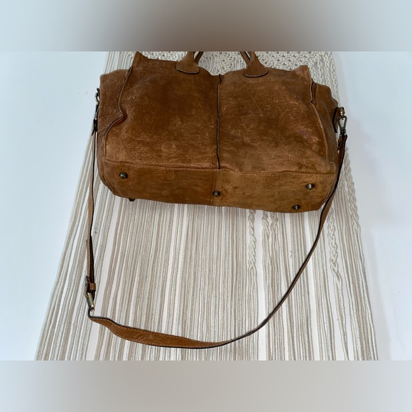 Maxon Collection made in Italy Genuine Leather in Caramel Brown vintage tote bag - Picture 5 of 9